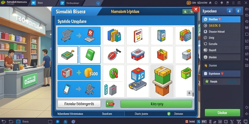 Interface interaktif yang memudahkan pemain berinteraksi.