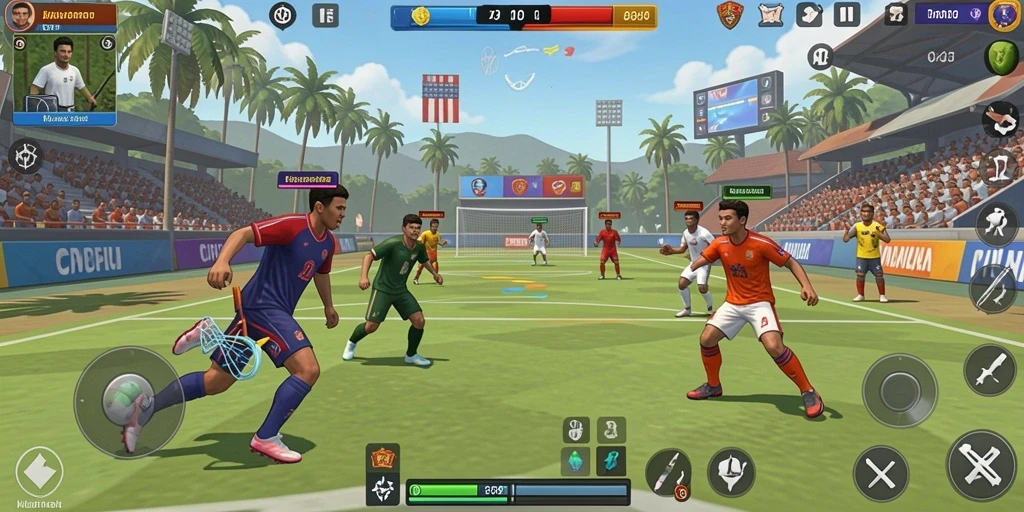 Screenshot dari level yang menantang dan seru.